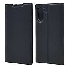 Handytasche Stand Schutzhülle Leder Hülle L01 für Samsung Galaxy Note 10 Schwarz