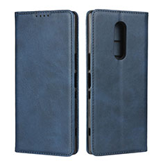 Handytasche Stand Schutzhülle Leder Hülle L01 für Sony Xperia 1 Blau