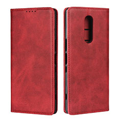 Handytasche Stand Schutzhülle Leder Hülle L01 für Sony Xperia XZ4 Rot