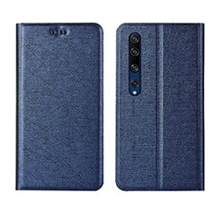 Handytasche Stand Schutzhülle Leder Hülle L01 für Xiaomi Mi 10 Blau