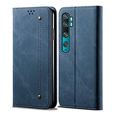 Handytasche Stand Schutzhülle Leder Hülle L01 für Xiaomi Mi Note 10 Blau