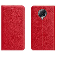 Handytasche Stand Schutzhülle Leder Hülle L01 für Xiaomi Poco F2 Pro Rot