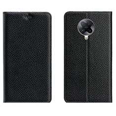 Handytasche Stand Schutzhülle Leder Hülle L01 für Xiaomi Redmi K30 Pro 5G Schwarz