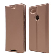 Handytasche Stand Schutzhülle Leder Hülle L02 für Google Pixel 3 Rosegold