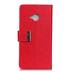 Handytasche Stand Schutzhülle Leder Hülle L02 für HTC U11 Life Rot