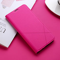 Handytasche Stand Schutzhülle Leder Hülle L02 für Huawei Honor 9X Pro Pink