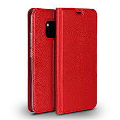 Handytasche Stand Schutzhülle Leder Hülle L02 für Huawei Mate 20 Pro Rot