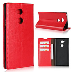 Handytasche Stand Schutzhülle Leder Hülle L02 für Sony Xperia XA2 Ultra Rot