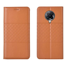 Handytasche Stand Schutzhülle Leder Hülle L02 für Xiaomi Redmi K30 Pro 5G Orange