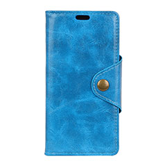 Handytasche Stand Schutzhülle Leder Hülle L03 für HTC Desire 12S Blau