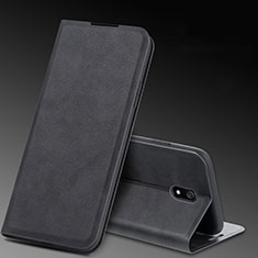 Handytasche Stand Schutzhülle Leder Hülle L03 für Xiaomi Redmi 8A Schwarz