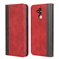 Handytasche Stand Schutzhülle Leder Hülle L04 für Huawei Mate 20 Lite Rot