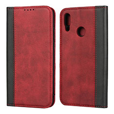 Handytasche Stand Schutzhülle Leder Hülle L04 für Huawei P Smart (2019) Rot