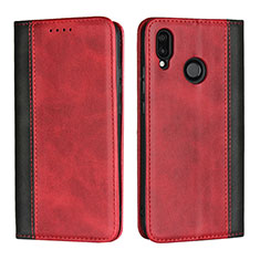 Handytasche Stand Schutzhülle Leder Hülle L04 für Huawei P20 Lite Rot
