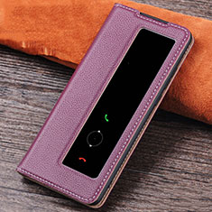 Handytasche Stand Schutzhülle Leder Hülle L04 für Huawei P30 Violett