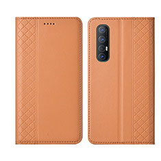 Handytasche Stand Schutzhülle Leder Hülle L04 für Oppo Find X2 Neo Orange