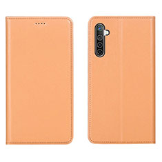 Handytasche Stand Schutzhülle Leder Hülle L04 für Oppo K5 Orange