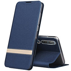 Handytasche Stand Schutzhülle Leder Hülle L04 für Xiaomi Mi 10 Blau