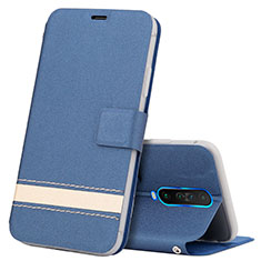 Handytasche Stand Schutzhülle Leder Hülle L04 für Xiaomi Poco X2 Blau