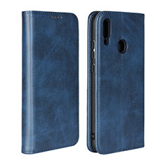 Handytasche Stand Schutzhülle Leder Hülle L06 für Huawei P Smart (2019) Blau