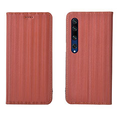 Handytasche Stand Schutzhülle Leder Hülle L06 für Xiaomi Mi 10 Orange
