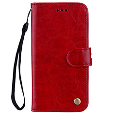 Handytasche Stand Schutzhülle Leder Hülle L07 für Huawei Nova 3e Rot