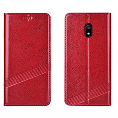 Handytasche Stand Schutzhülle Leder Hülle L15 für Xiaomi Redmi 8A Rot