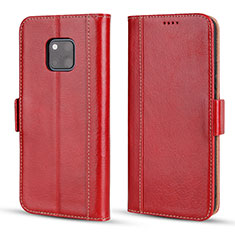 Handytasche Stand Schutzhülle Leder Hülle P03 für Huawei Mate 20 Pro Rot