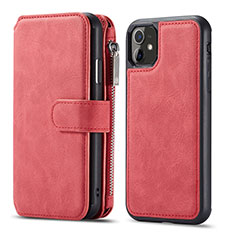 Handytasche Stand Schutzhülle Leder Hülle T01 für Apple iPhone 11 Rot