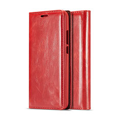 Handytasche Stand Schutzhülle Leder Hülle T01 für Huawei P20 Lite Rot