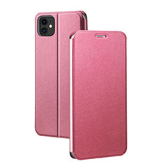 Handytasche Stand Schutzhülle Leder Hülle T02 für Apple iPhone 11 Rosa