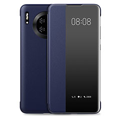 Handytasche Stand Schutzhülle Leder Hülle T03 für Huawei Mate 30E Pro 5G Blau