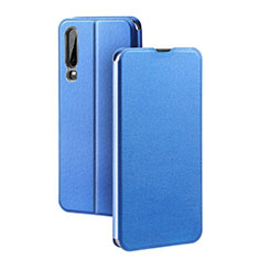 Handytasche Stand Schutzhülle Leder Hülle T03 für Huawei P30 Blau