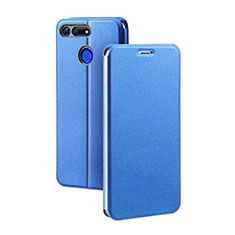 Handytasche Stand Schutzhülle Leder Hülle T04 für Huawei Honor View 20 Blau