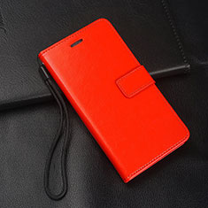Handytasche Stand Schutzhülle Leder Hülle T04 für Huawei P30 Lite Rot