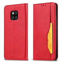 Handytasche Stand Schutzhülle Leder Hülle T05 für Huawei Mate 20 Pro Rot