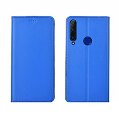 Handytasche Stand Schutzhülle Leder Hülle T06 für Huawei Honor 20 Lite Blau