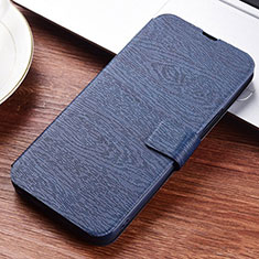Handytasche Stand Schutzhülle Leder Hülle T06 für Huawei P30 Lite New Edition Blau