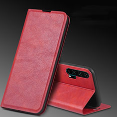 Handytasche Stand Schutzhülle Leder Hülle T08 für Huawei Honor 20 Pro Rot