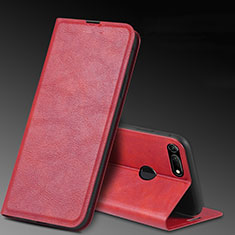 Handytasche Stand Schutzhülle Leder Hülle T08 für Huawei Honor View 20 Rot