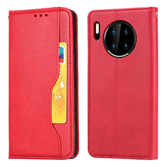 Handytasche Stand Schutzhülle Leder Hülle T08 für Huawei Mate 30 Rot