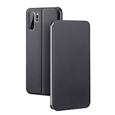 Handytasche Stand Schutzhülle Leder Hülle T08 für Huawei P30 Pro New Edition Schwarz