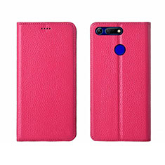 Handytasche Stand Schutzhülle Leder Hülle T09 für Huawei Honor View 20 Pink