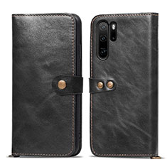 Handytasche Stand Schutzhülle Leder Hülle T10 für Huawei P30 Pro New Edition Schwarz