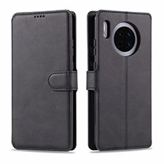 Handytasche Stand Schutzhülle Leder Hülle T11 für Huawei Mate 30 Schwarz