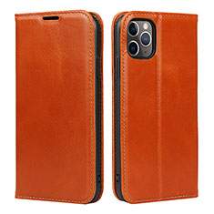 Handytasche Stand Schutzhülle Leder Hülle T15 für Apple iPhone 11 Pro Orange