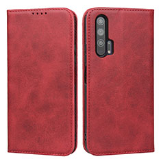 Handytasche Stand Schutzhülle Leder Hülle T15 für Huawei Honor 20 Pro Rot