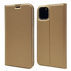 Handytasche Stand Schutzhülle Leder Hülle T17 für Apple iPhone 11 Pro Max Gold