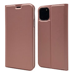 Handytasche Stand Schutzhülle Leder Hülle T17 für Apple iPhone 11 Pro Rosegold