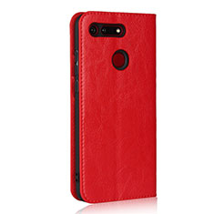 Handytasche Stand Schutzhülle Leder Hülle T19 für Huawei Honor View 20 Rot